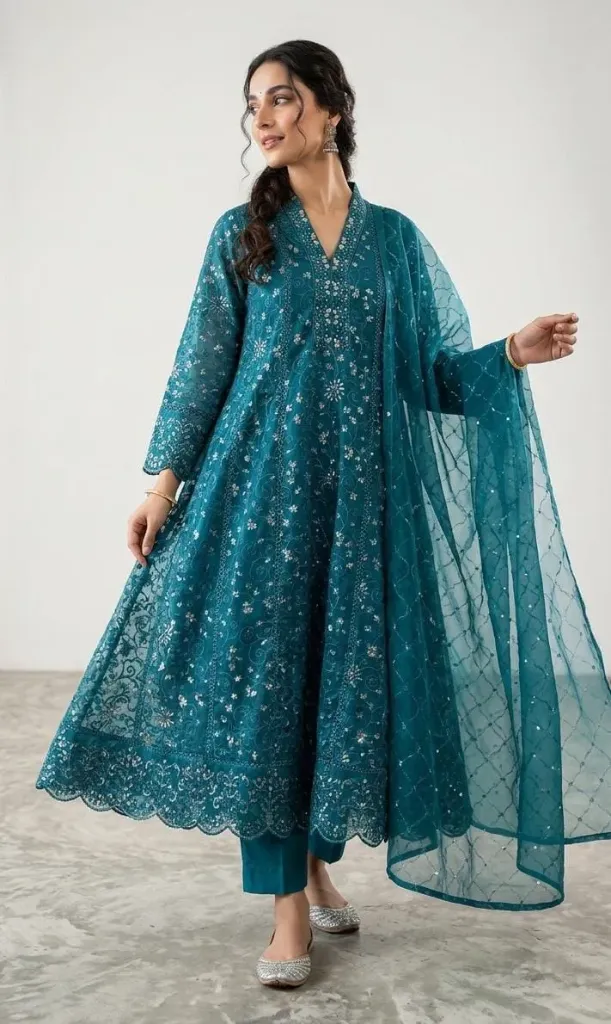 Organza Embroidered 3pc