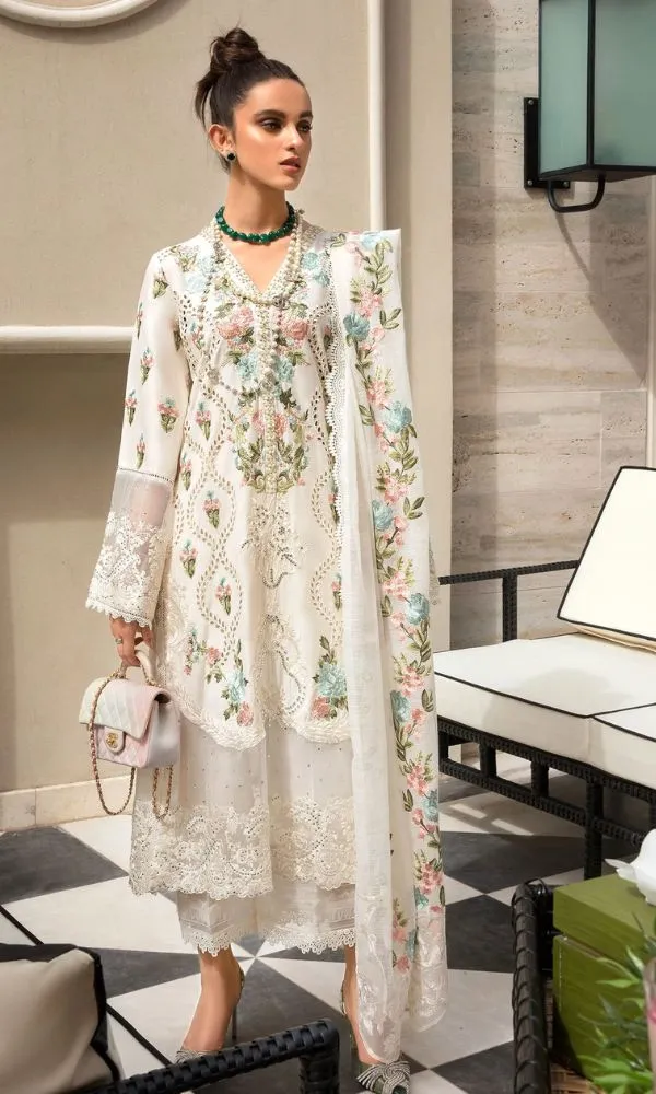 Crimson Embroidery Lawn Suit