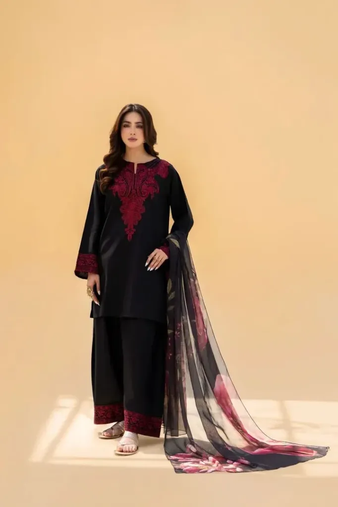 3pc printed unstitched suit