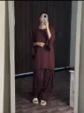 Sheen Brown Set (Farshi Shalwar)